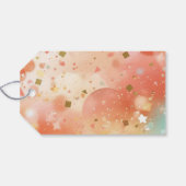 Kids Birthday Photo Thanks a Bunch Pastel Confetti Cadeaulabel (Achterkant Horizontaal)