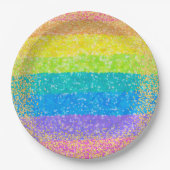 Kids Birthday - Rainbow Party Papieren Bordje (Voorkant)