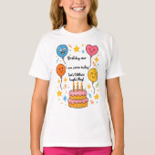 Kids Birthday T-Shirt -  tekstontwerp (Voorkant)