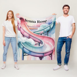 Kids’ Birthday Waterslide Party Gift Fleece Deken