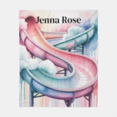 Kids’ Birthday Waterslide Party Gift Fleece Deken (Voorkant)