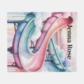 Kids’ Birthday Waterslide Party Gift Fleece Deken (Voorkant (Horizontaal))