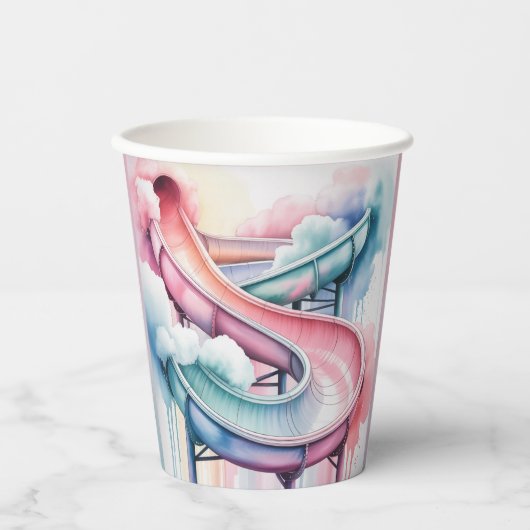 Kids’ Birthday Waterslide Party Papieren Bekers (Voorkant)