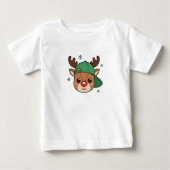 Kids Boy Cool Reindeer Personalized T-Shirt (Voorkant)