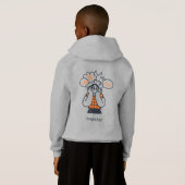 Kids - Boys grey hoodie (Achterkant volledig)