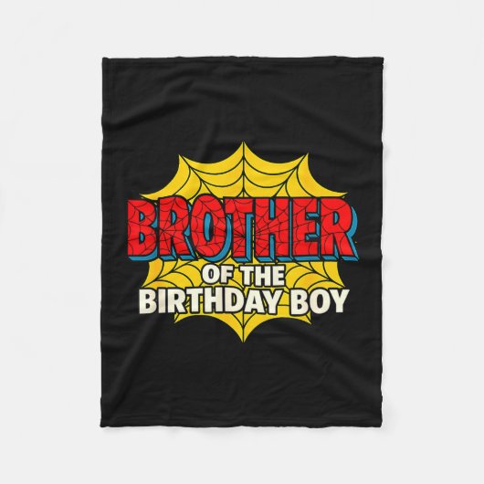 Kids Brother Of The Birthday Boy Sder Theme Party  Fleece Deken (Voorkant)
