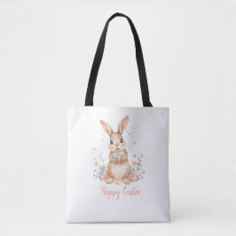 Kids Bunny Easter Egg Hunt Tote Bag. Bag