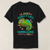 Kids Chameleon Lizard Reptile  T-shirt (Design voorkant)