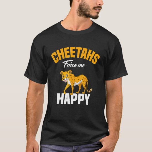 Kids  Cheetahs Force Me Happy Cheetah T-shirt (Voorkant)