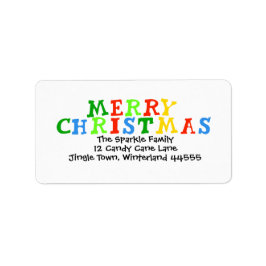 Kids Christmas Address Label