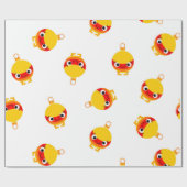 Kids Christmas Cute Cartoon Tree Ornaments Cadeaupapier (Vlak)