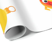 Kids Christmas Cute Cartoon Tree Ornaments Cadeaupapier (Rol Hoek)