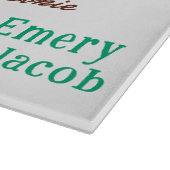 Kids Christmas Eve Personalized Santa Treats  Snijplank (Hoek)