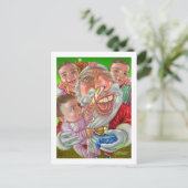 kids_christmas feestdagenkaart (Staand voorkant)