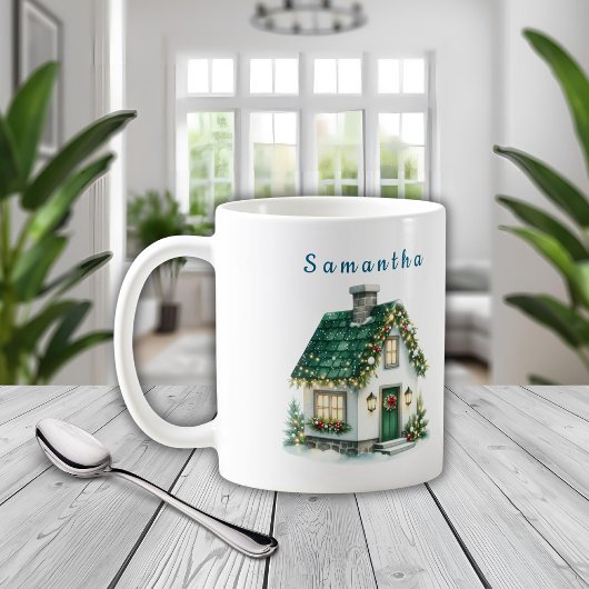 Kids Christmas Mug - Personalized Holiday Home Koffiemok