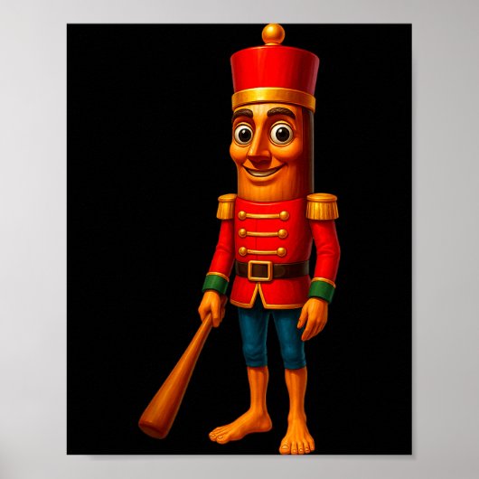 Kids Christmas Pajama Tung Sahur Nutcracker Brainr Poster (Voorkant)