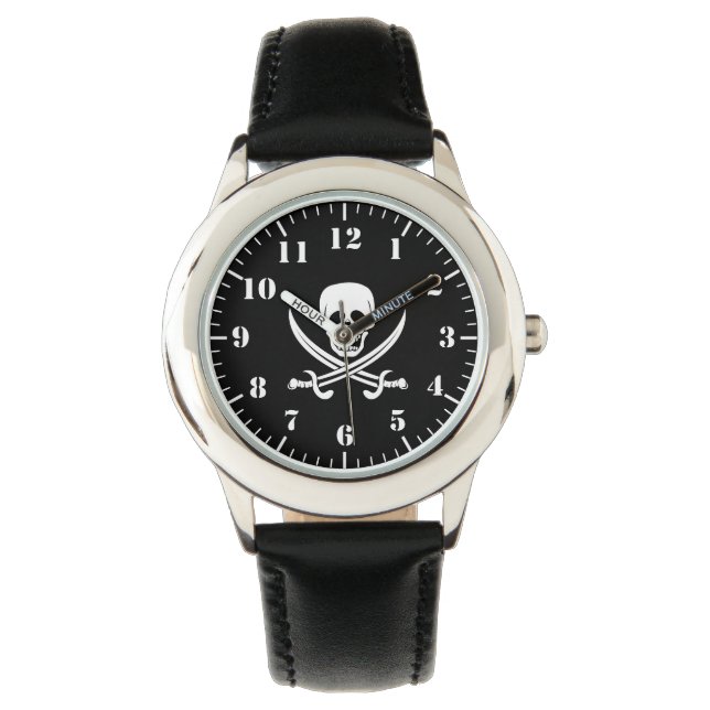 Kids Classic Watch-Pirate Skull Horloge (Voorkant)