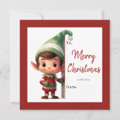 Kids Classroom Elf Christmas Holiday Card Feestdagenkaart (Voorkant)