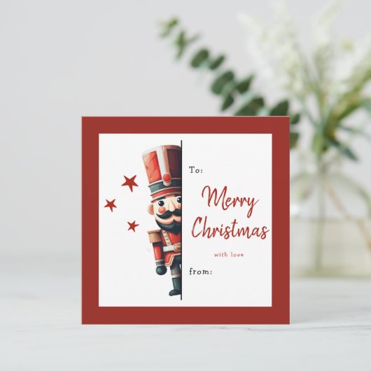 Kids Classroom Nutcracker Christmas Holiday Card Feestdagenkaart (Staand voorkant)