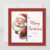 Kids Classroom Personalized Santa Christmas Feestdagenkaart (Voorkant)