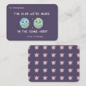 Kids Classroom Valentine Space Friendship Card Notitiekaartje (Voorkant / Achterkant)