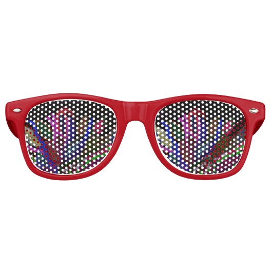 Kid's Colorful Undersea Retro Sunglasses Retro Zonnebril (Voorkant)