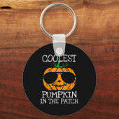 Kids Coolest Pumpkin In The Patch Halloween Boys G Sleutelhanger (Voorkant)