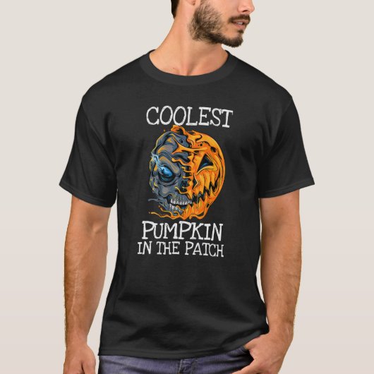 Kids Coolest Pumpkin In The Patch Toddler Boys Hal T-shirt (Voorkant)