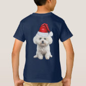 Kids Coton de Tulear Dog Lover Funny Christmas T-shirt (Achterkant)