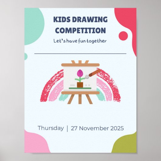 Kids Creative Drawing Poster (Voorkant)