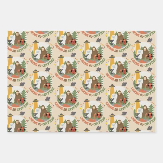 Kids Cryptid Inpakpapier Vel (Voorkant)