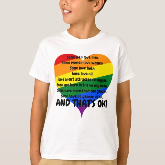 Kids Custom Pride T-shirt (Voorkant)