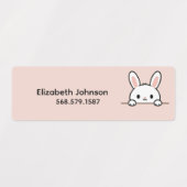 Kids Cute Animals Cartoon Name School Labels (Design 2)
