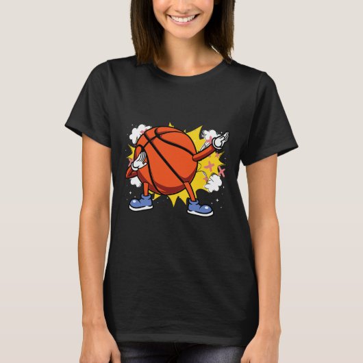 Kids Dabbing American Bysketbyll Player For Fans  T-shirt (Voorkant)
