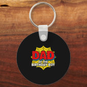 Kids Dad Of The Birthday Boy Sder Theme Party Matc Sleutelhanger (Voorkant)