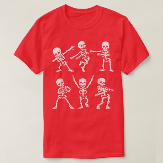 Kids Dance of Death Macabre Skeleton T-shirt (Design voorkant)