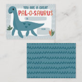 Kids Dinosaur Classroom Valentine's Day Card Notitiekaartje (Voorkant / Achterkant)