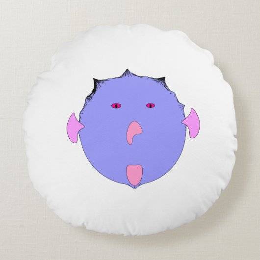 kids doll pillow rond kussen (Voorkant)