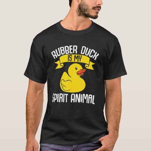 Kids Ducks Rubber Duck Is My Spirit Animal Duck T-shirt (Voorkant)