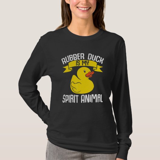 Kids Ducks Rubber Duck Is My Spirit Animal Duck T-shirt (Voorkant)