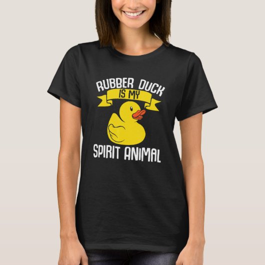 Kids Ducks Rubber Duck Is My Spirit Animal Duck T-shirt (Voorkant)