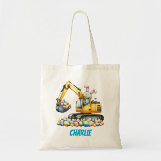 Kids Easter Tote Bag – Construction Truck