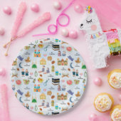Kids Eid Mubarak Paper Plates – Colourful Islamic Papieren Bordje (Feest)