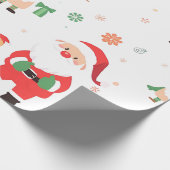 Kids Elf Christmas Wrapping Paper Cadeaupapier (Hoek)