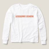 Kids Energy Flow Lessons Learn T Shirt  (Voorkant)