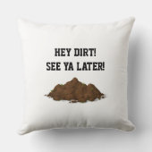 Kids Excavator Pillow Kussen (Achterkant)