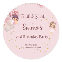 Kids Fairy Themed Party Invitation
