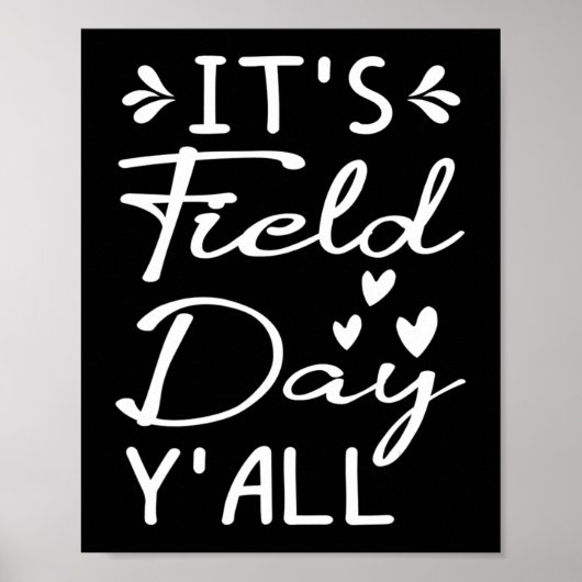 Kids Field Day, last day of school Field Day Teach Poster (Voorkant)