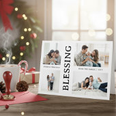 Kid's First Christmas Family Photo Script  Feestdagenkaart