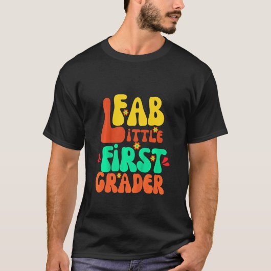 Kids First Grader First Day Of School Retro T-shirt (Voorkant)